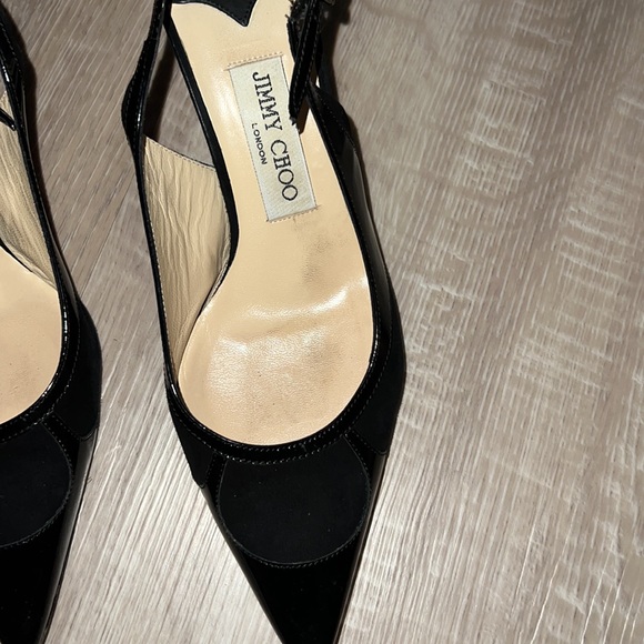 Jimmy Choo sling back kitten heel size 37.5 - Picture 4 of 8